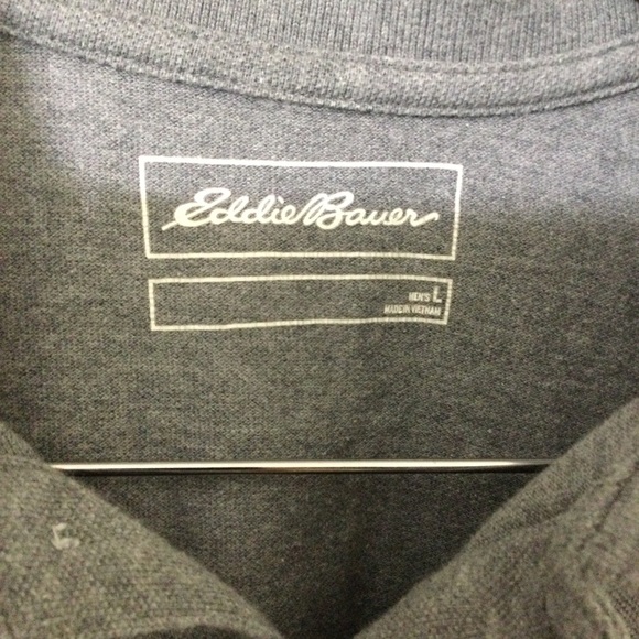 Eddie Bauer Men's Large Grey Polo Shirt - Picture 2 of 5